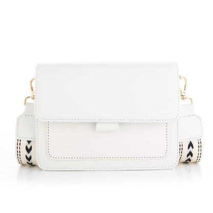    Vilix Croco Tasje Wit Met Gekleurde Strap
