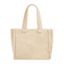 teddy tas tote bag beige